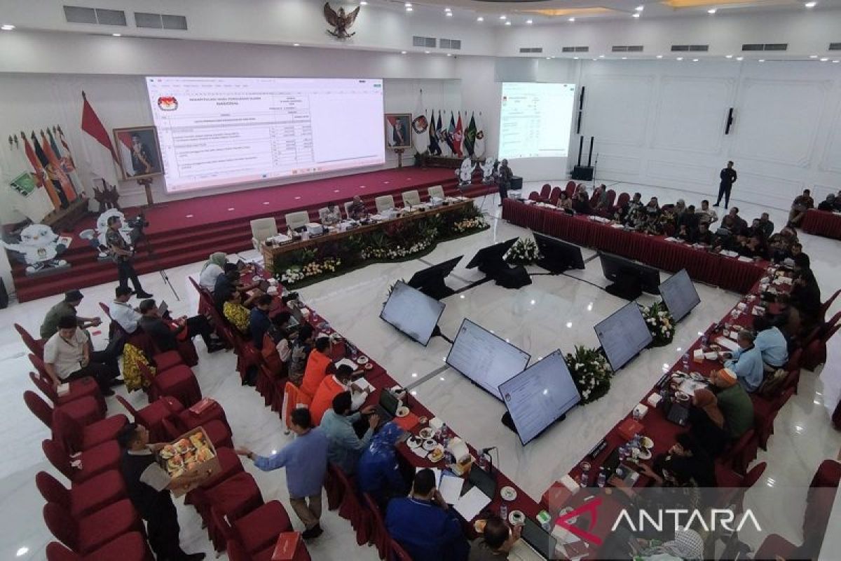 KPU RI  rampungkan rekapitulasi suara 31 provinsi