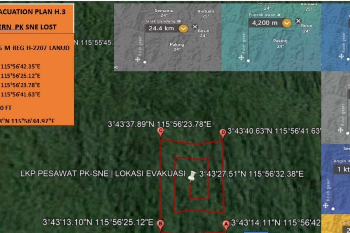 Tim SAR Gabungan kembali mencari pesawat Smart Aviation yang jatuh 