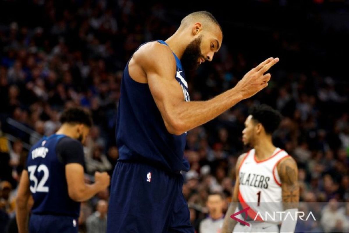 NBA denda Rudy Gobert Rp1,5 miliar karena dianggap menghina wasit