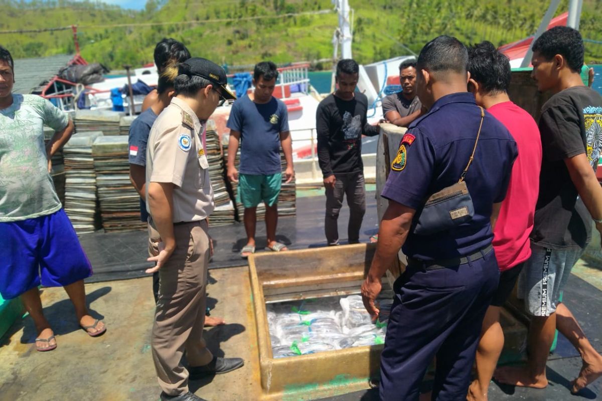 BKHIT Maluku fasilitasi pengiriman 259 ton ikan beku asal PulauBuru   ke Bali