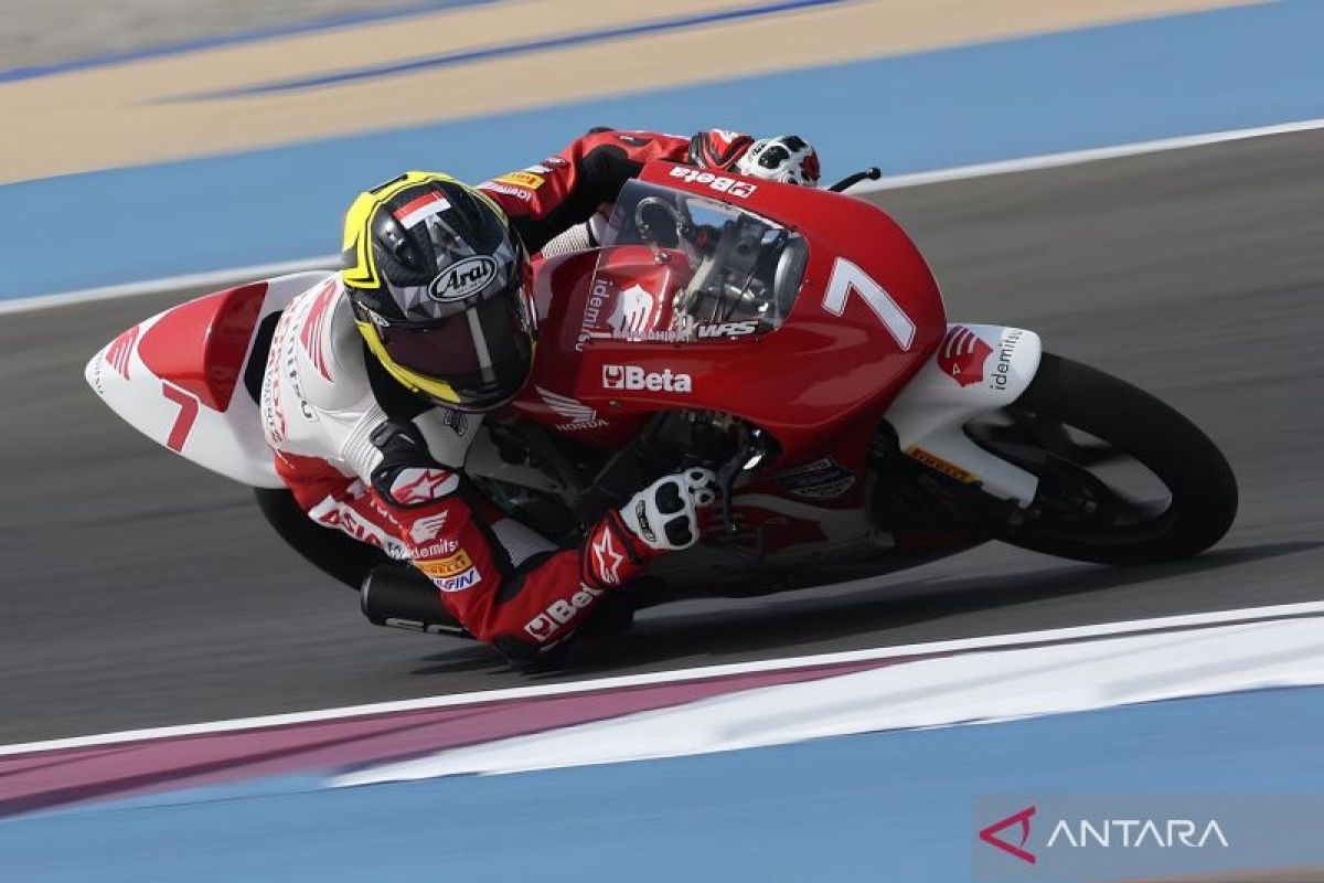 Pembalap muda Indonesia Kiandra Ramadhipa juarai race kedua ATC 2024 di Lusail Qatar