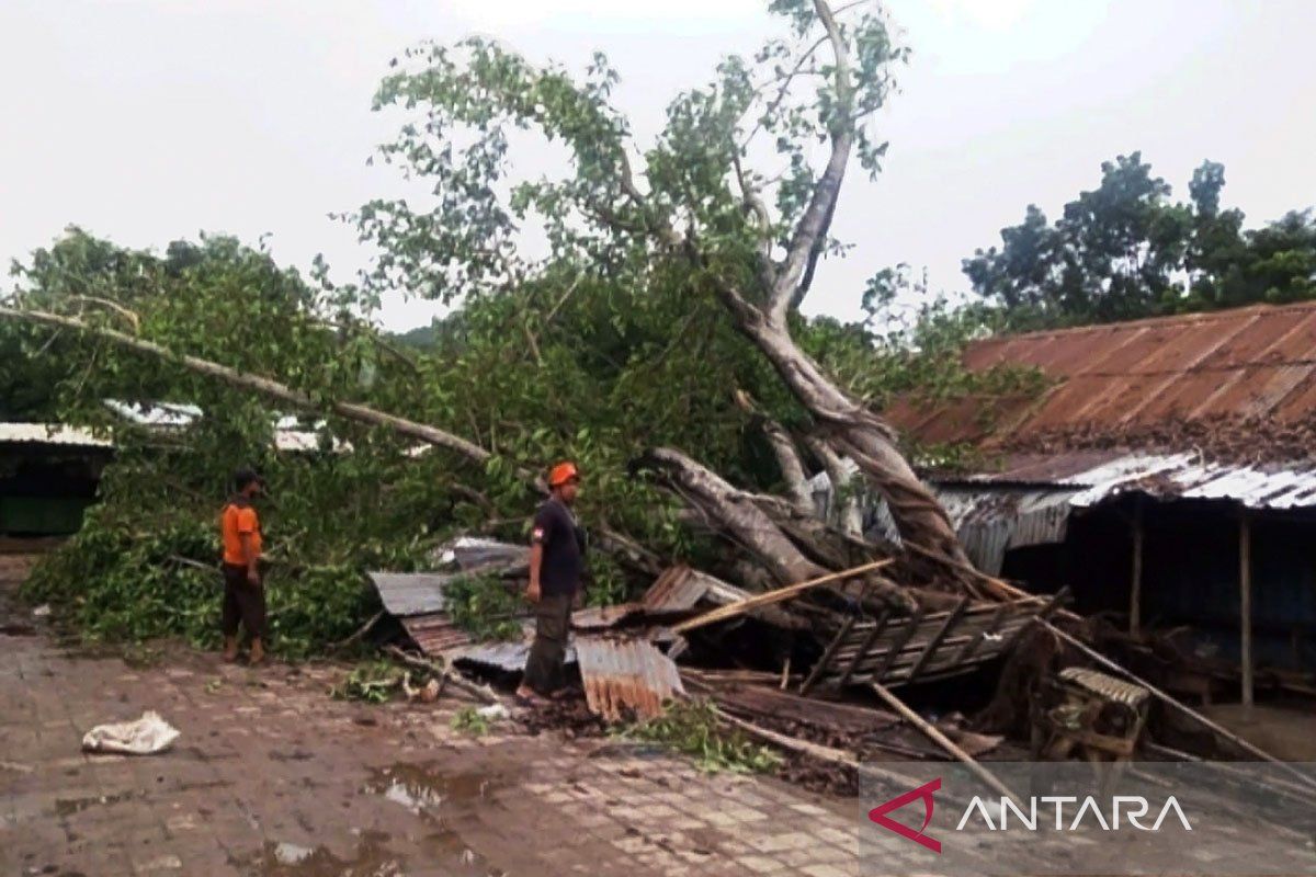 Puluhan rumah di Lombok Tengah rusak diterjang angin puting beliung