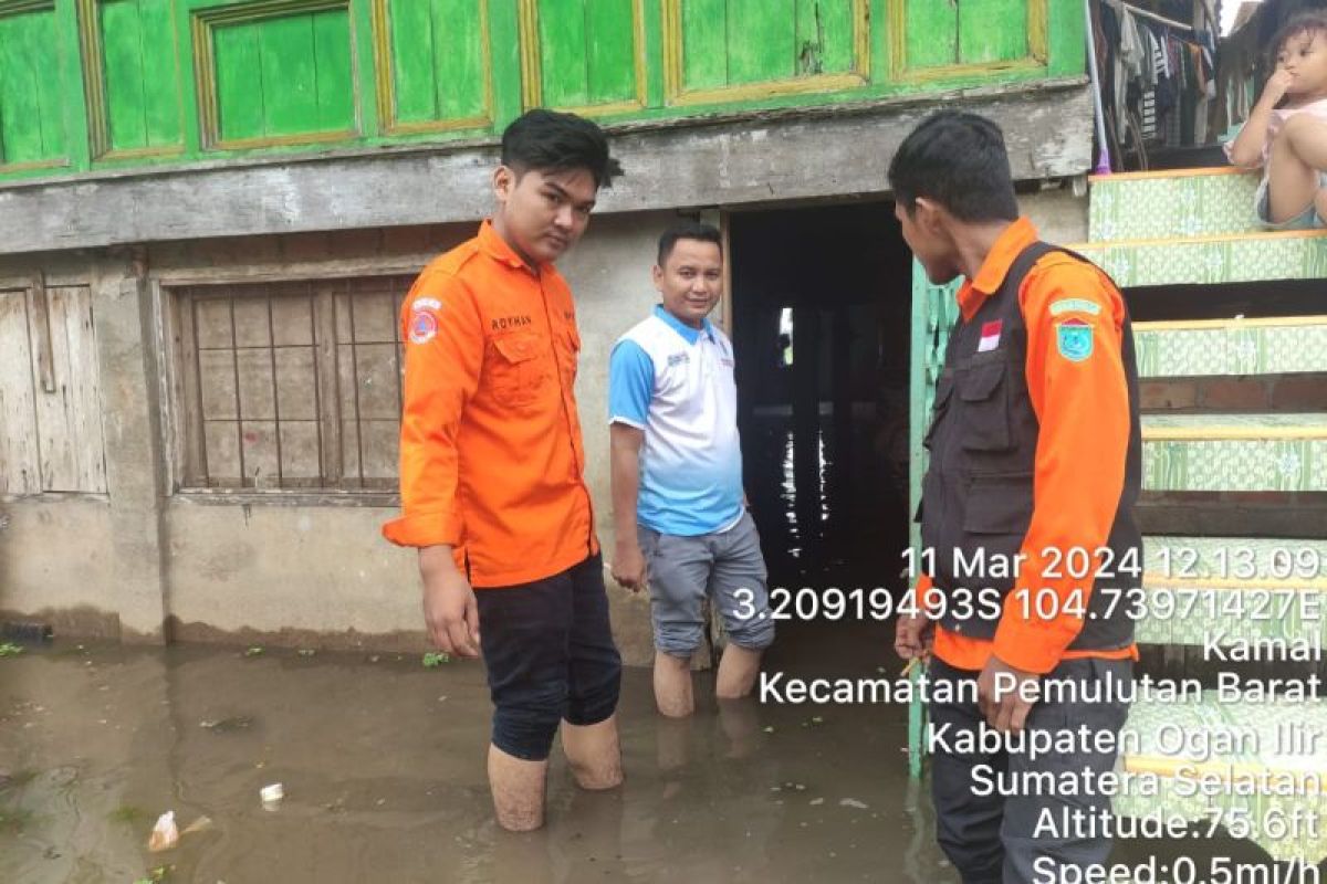 353 rumah di Ogan Ilir, Sumsel terendam banjir akibat hujan deras