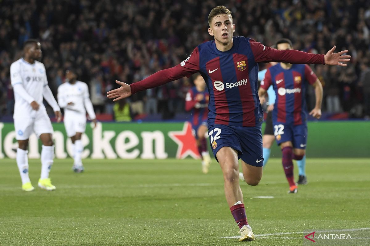 Barcelona lolos ke perempat final Liga Champions usai pukul Napoli 3-1