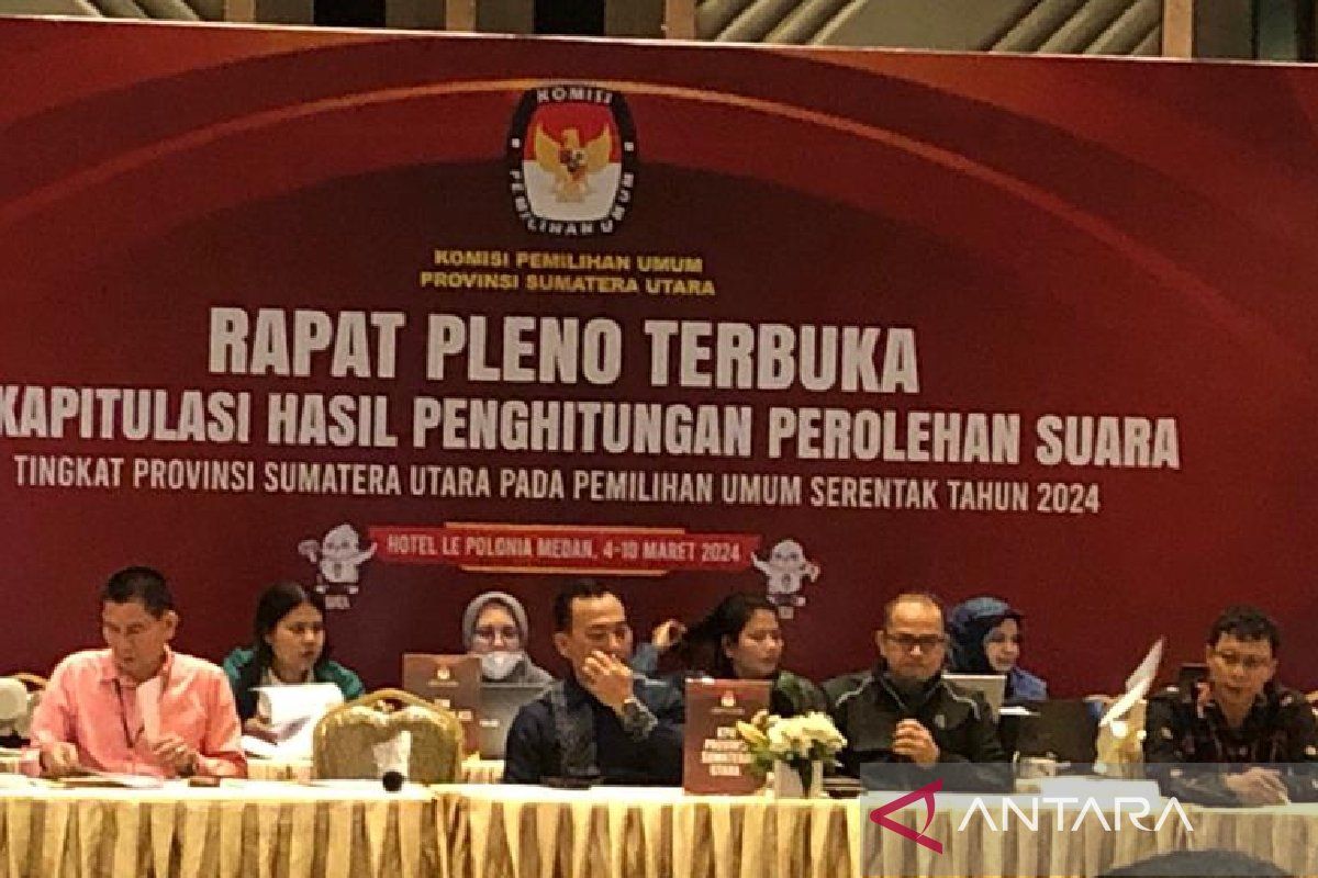 KPU Sumut rampungkan rekapitulasi  suara tingkat provinsi