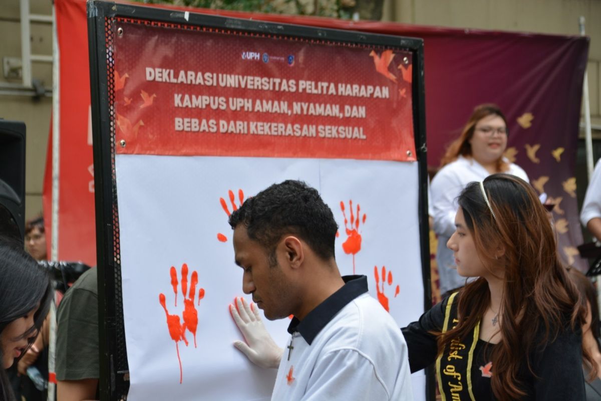 Mahasiswa UPH deklarasi kampus bebas dari kekerasan seksual