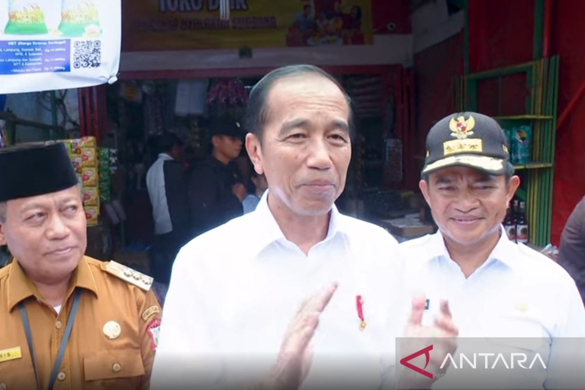 Presiden : Harga beras di Pasar Kawat  Sumatera Utara lebih baik