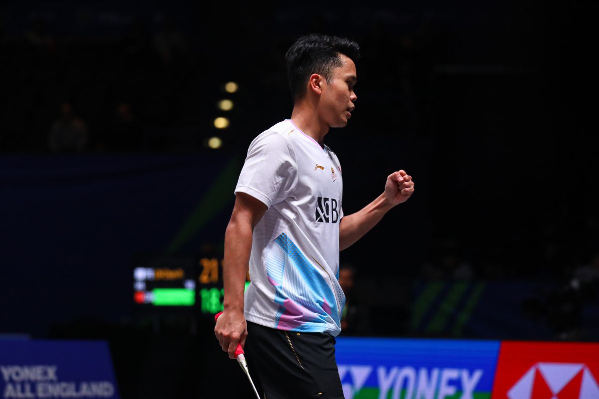 Ginting lalui laga ketat demi menembus perempat final All England 2024