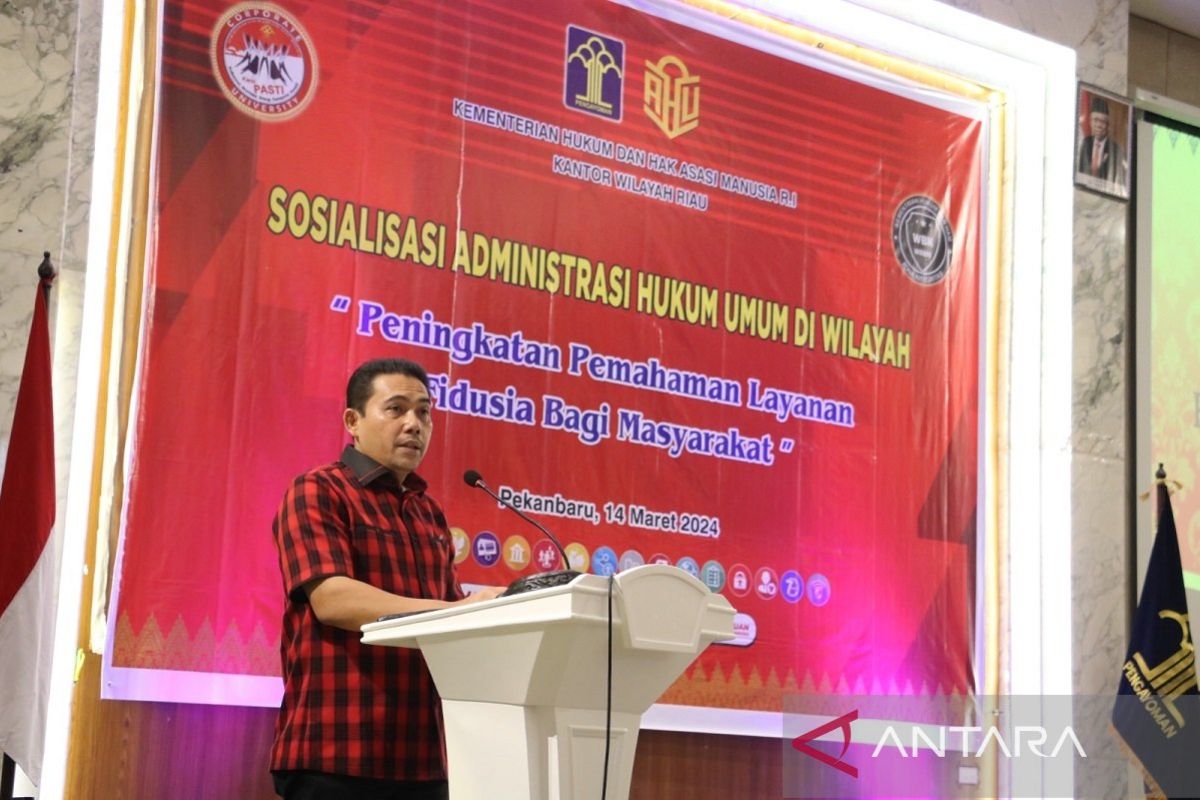 Kanwil Kemenkumham Riau gelar sosialisasi Administrasi Hukum Umum