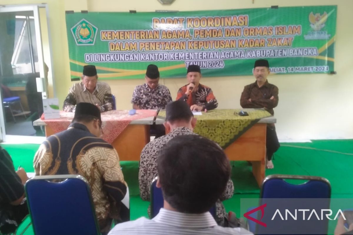 Zakat fitrah di Bangka ditetapkan Rp42.500 per jiwa