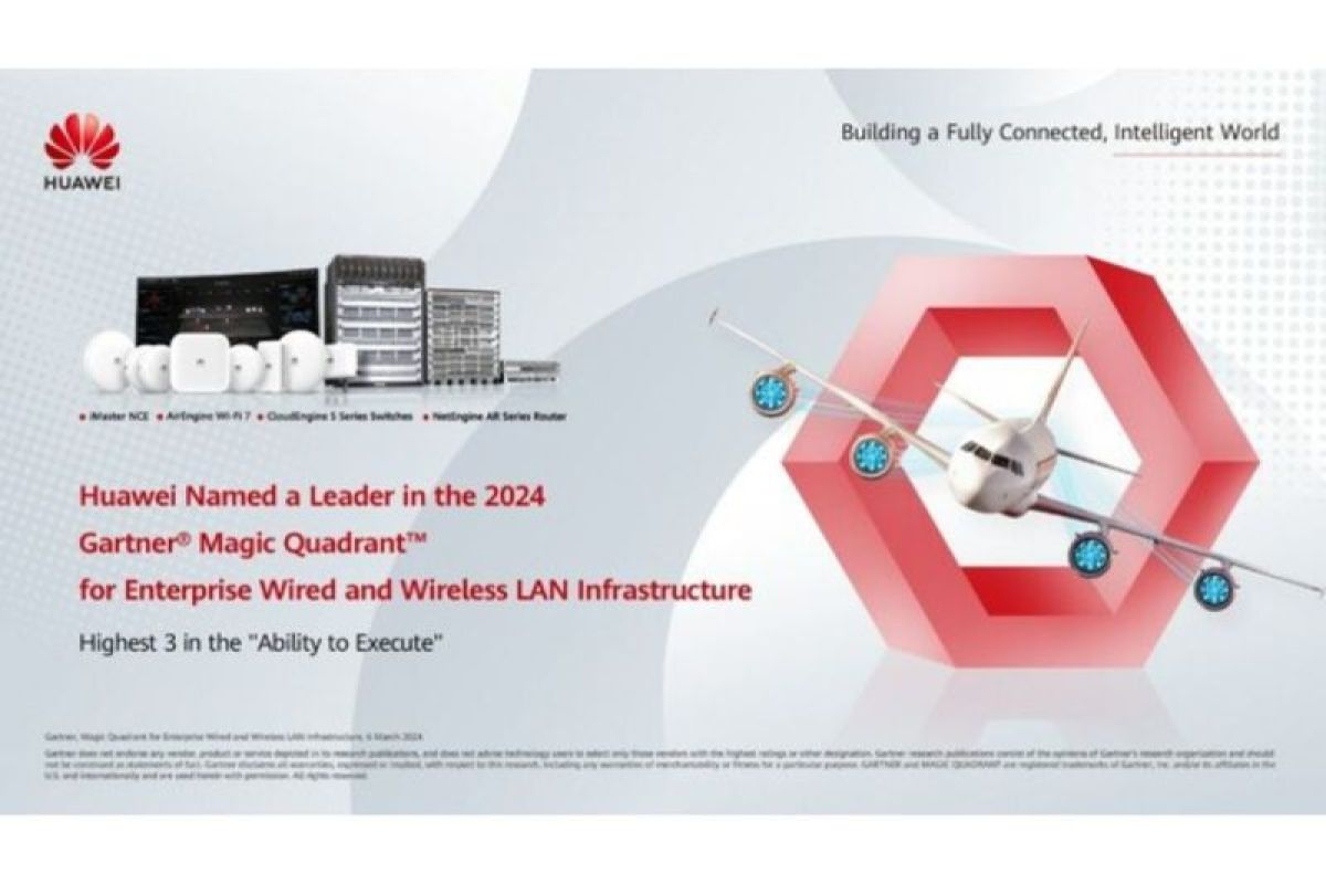 Huawei Dinobatkan sebagai "Leader" dalam "Gartner® Magic Quadrant™ for