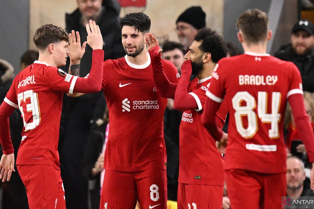 Liverpool menangi putaran kedua Liga Europa dengan skor 6-1 atas Sparta