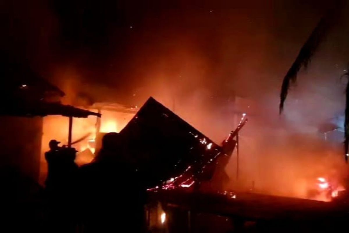 Tiga orang terluka akibat kebakaran di Sampit