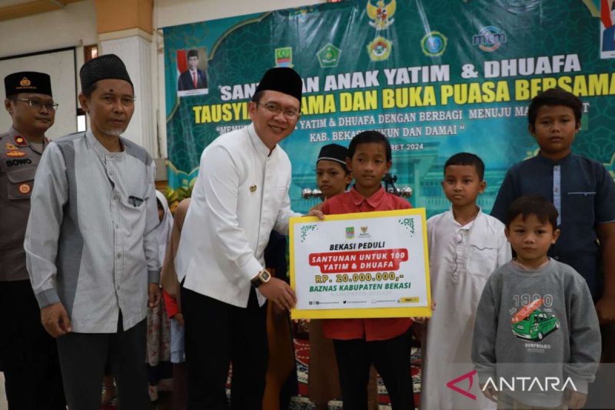 Baznas bersama LDII Kabupaten Bekasi santuni yatim dan dhuafa