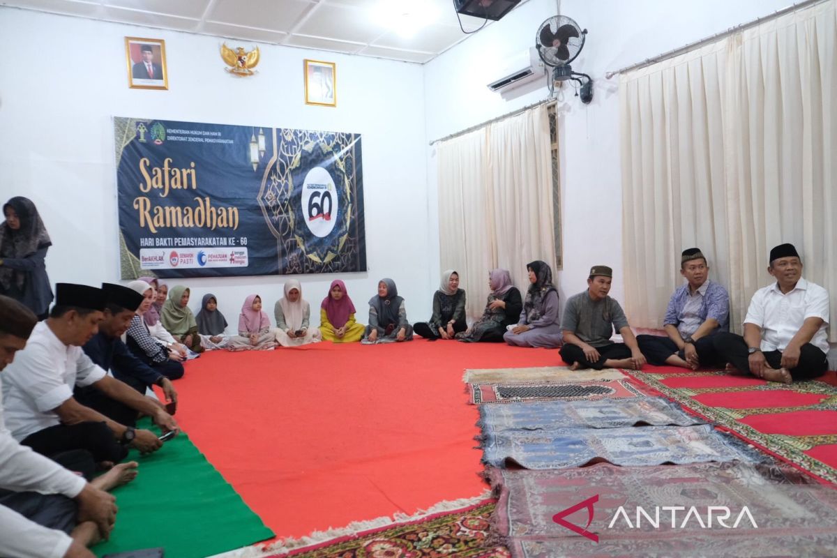 Kakanwil Kemenkumham Babel lakukan Safari Ramadhan ke Bapas Pangkalpinang