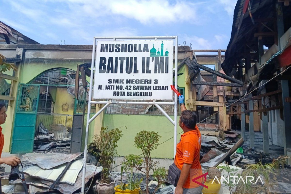 Polisi konfirmasi sebab kebakaran di SMKN 03 Bengkulu karena hal ini