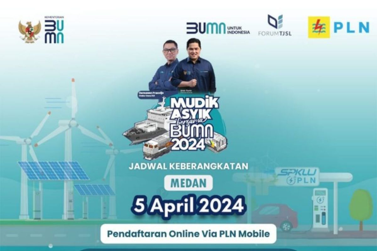 PLN UID Sumut berangkatkan 1.000 pemudik gratis jelang Idul Fitri