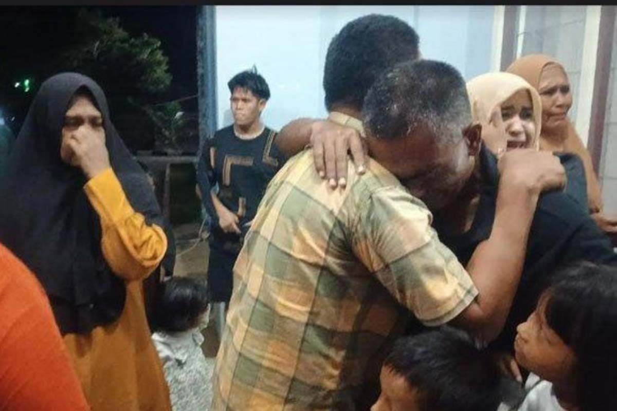 28 nelayan Aceh Timur disambut haru usai dibebaskan otoritas Thailand