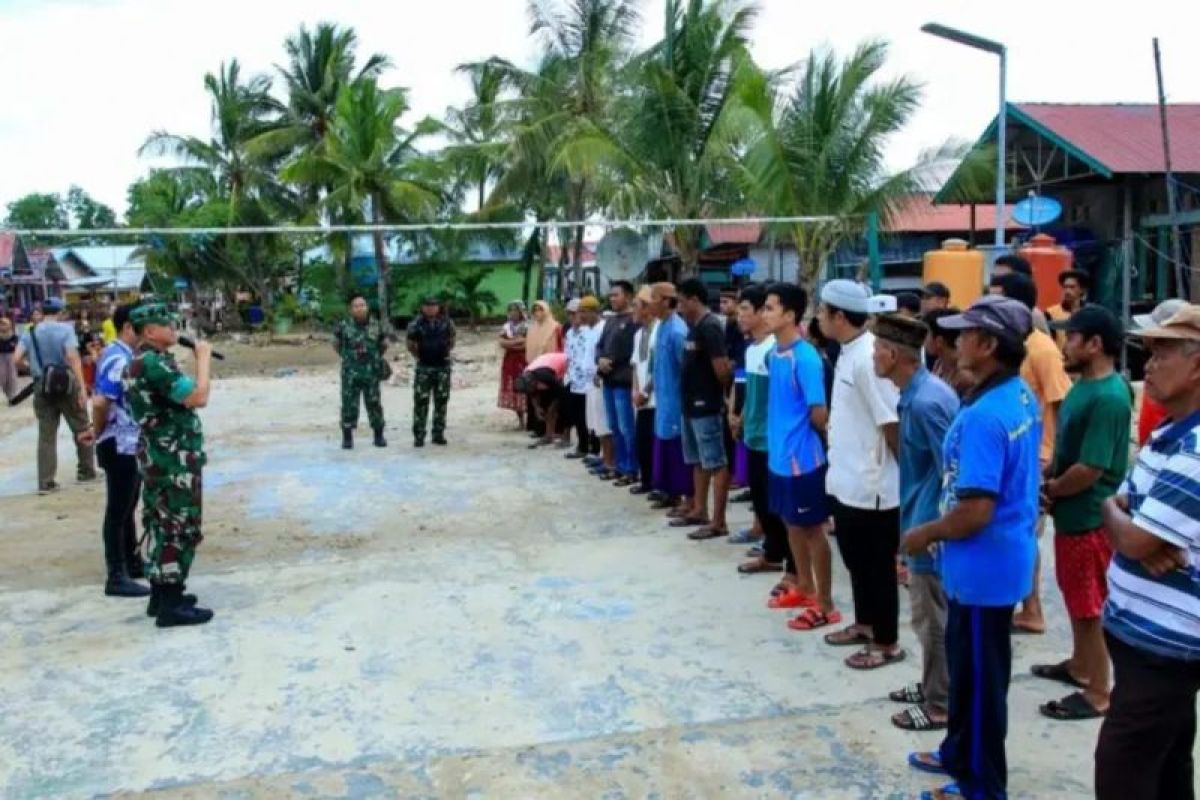 Kodim Bontang sosialisasikan  Program Tentara Manunggal Air Bersih