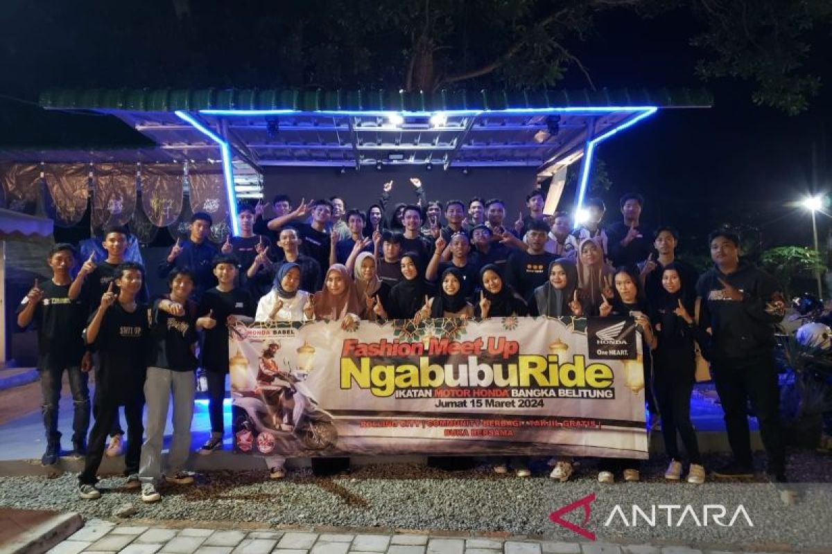 Ngabuburide Ikatan Motor Honda Babel, jemput keberkahan di bulan suci dengan tebar takjil gratis