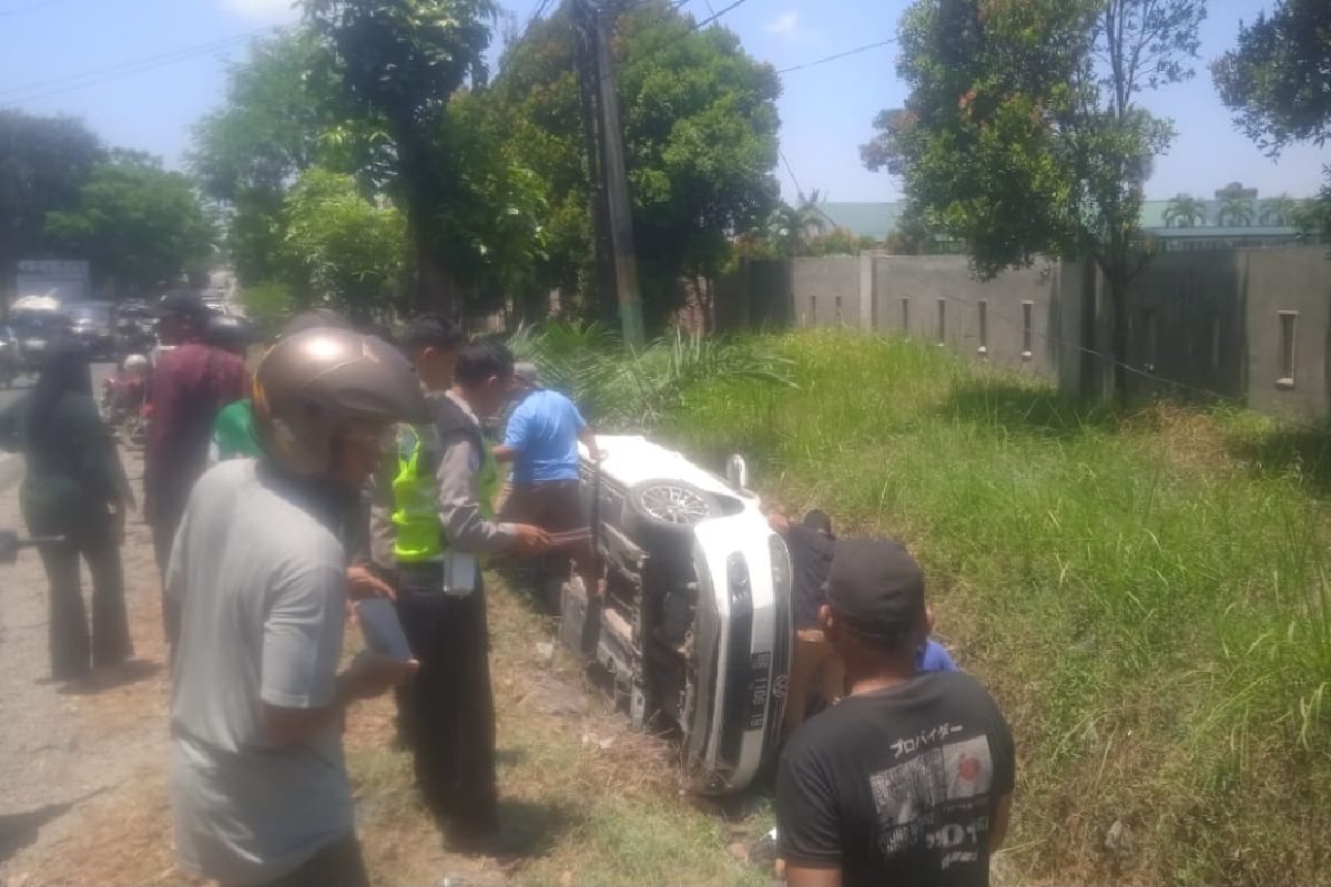 Polres Sergai tangani kecelakaan beruntun yang tewaskan pengendara sepeda motor