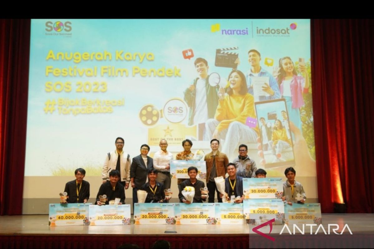 Anugerah Karya Festival Film Pendek SOS 2023, Indosat gerakkan generasi muda bicara  lewat digital kreativitas