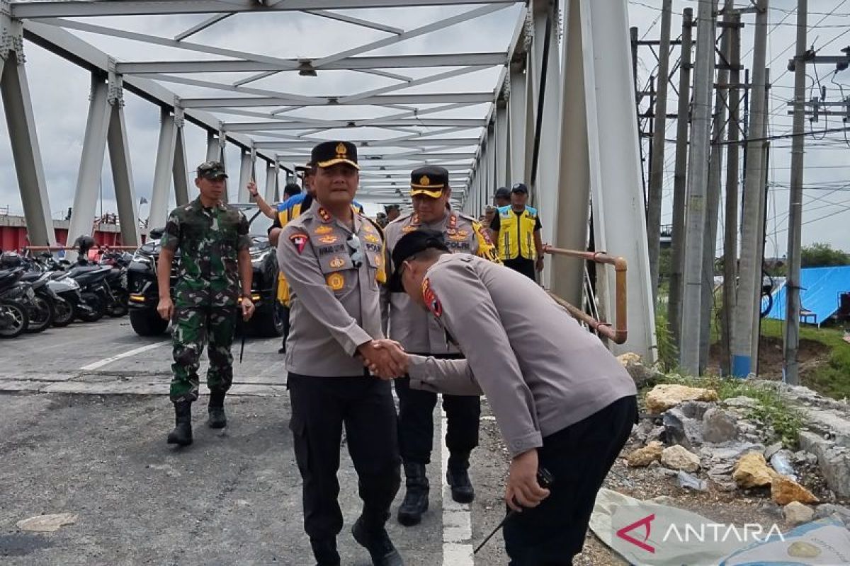 Rumah warga korban banjir Demak, Jateng, dijaga polisi