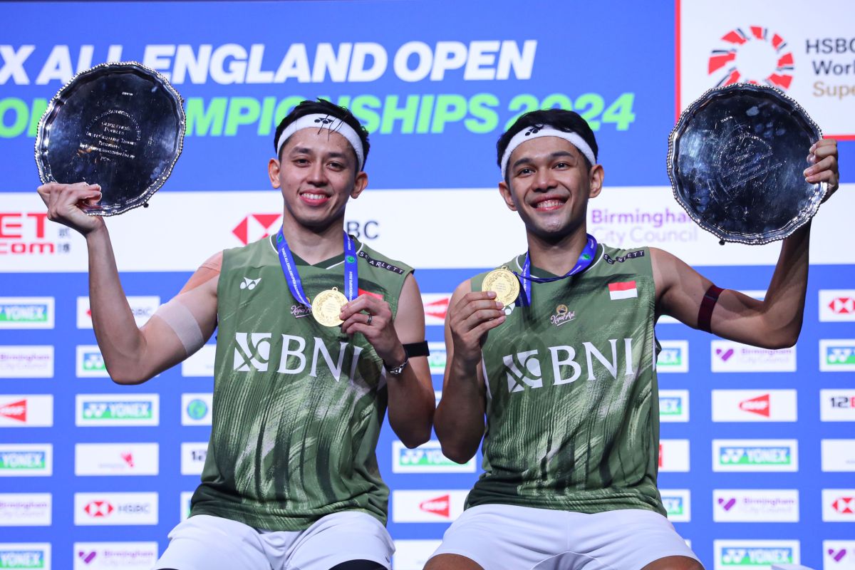 Fajar/Rian sukses pertahankan juara ganda putra All England