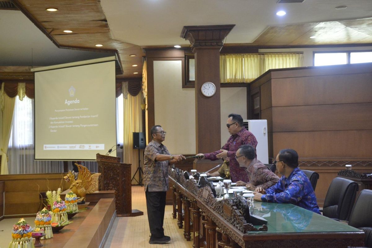 DPRD Bali ajukan rancangan perda Pemberian Insentif dan Kemudahan Investasi