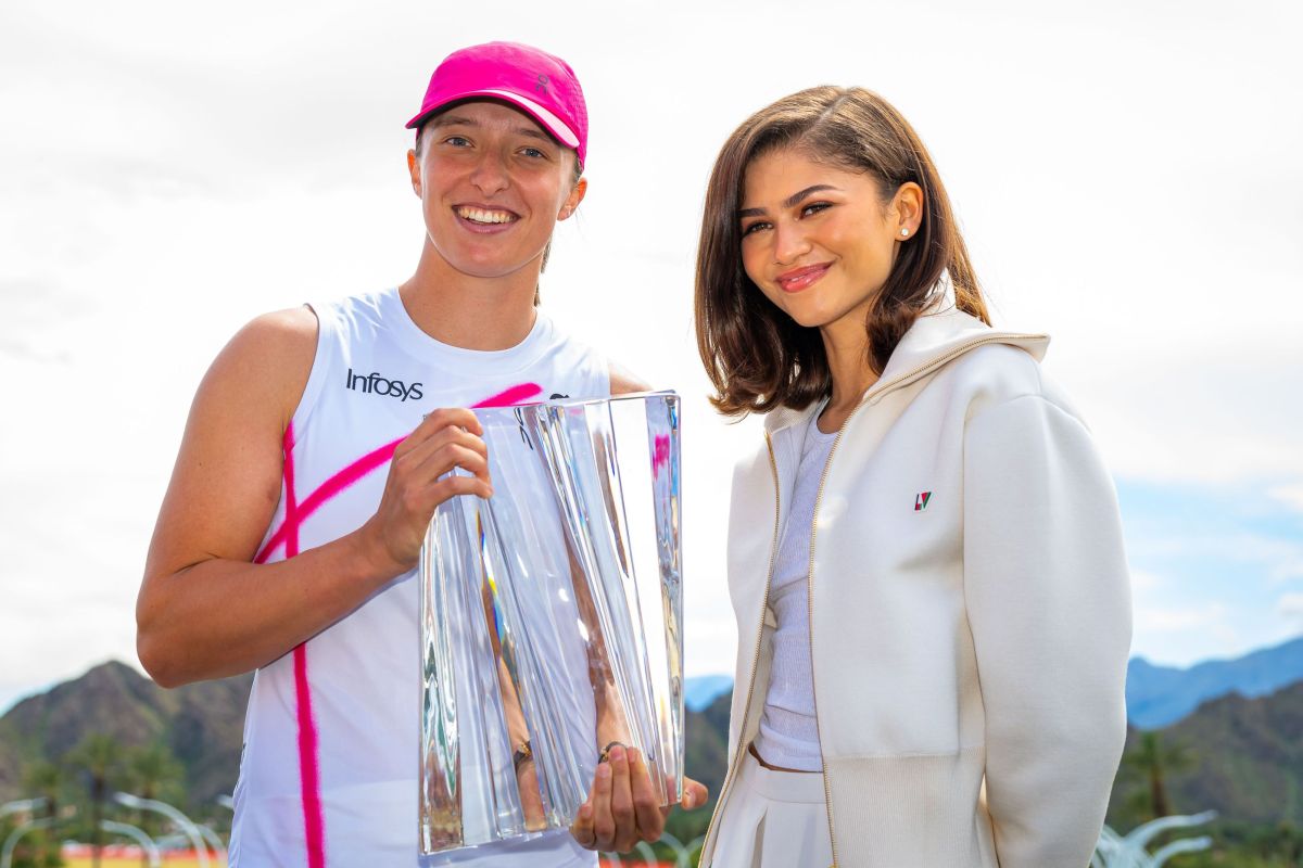 Zendaya dan Tom Holland saksikan kemenangan Swiatek di Indian Wells