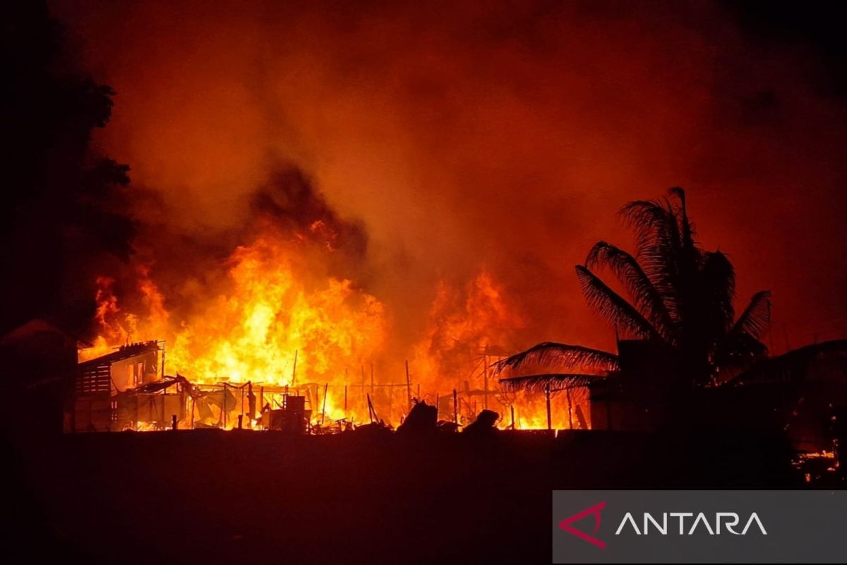 Puluhan rumah di Balikpapan ludes terbakar