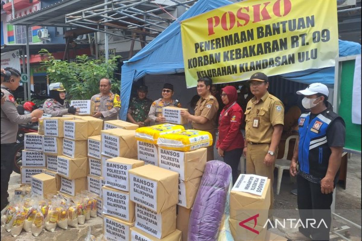 Polresta Balikpapan dirikan posko kesehatan untuk korban kebakaran