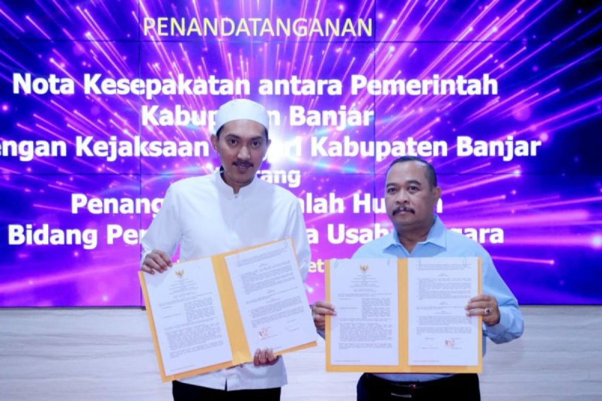 Bupati-Kajari Banjar tandatangani MoU bidang hukum Perdata dan TUN