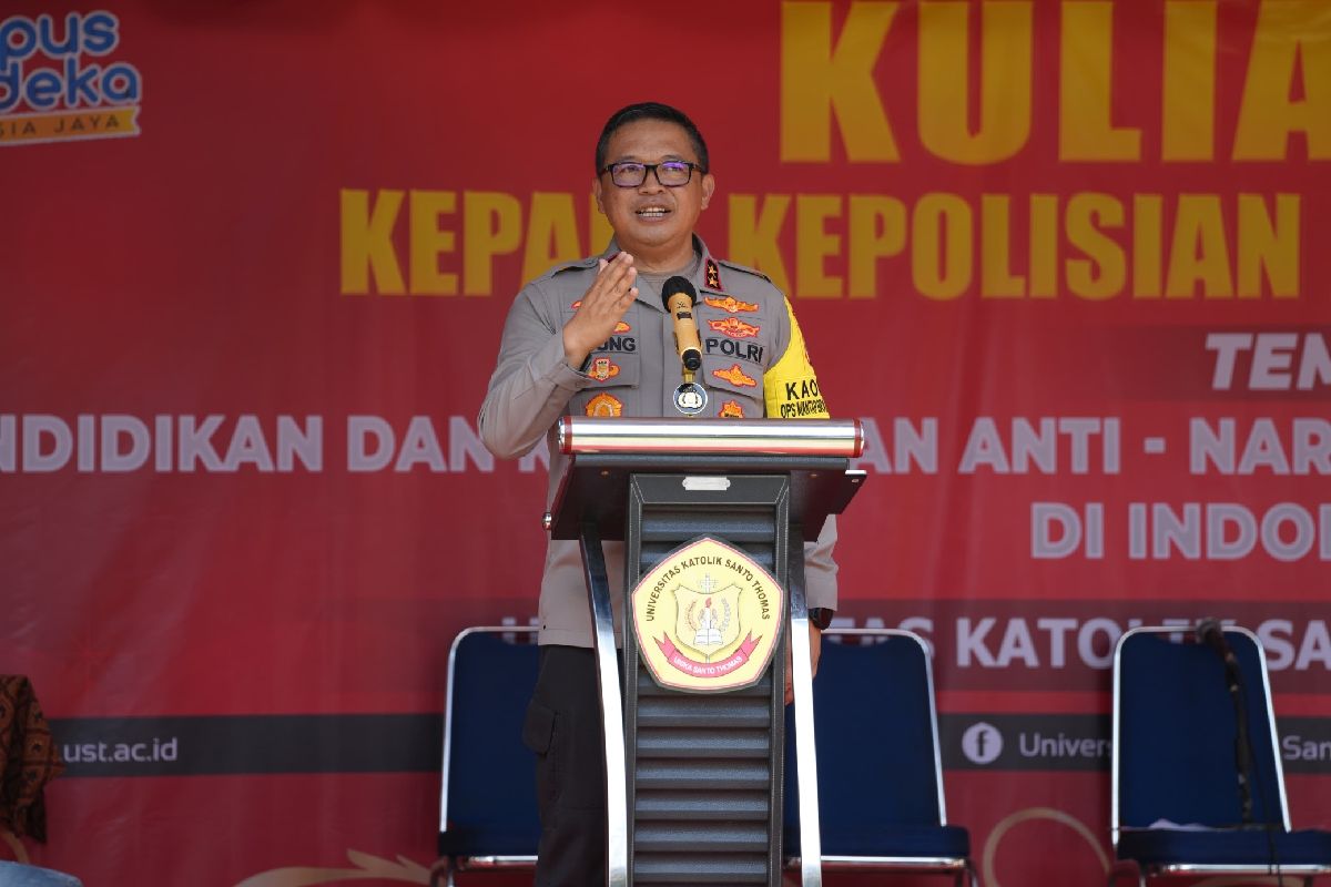 Students should build drug awareness, says North Sumatra police chief