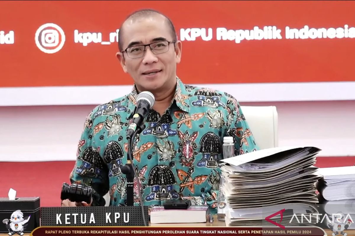 KPU telah mengesahkan rekapitulasi suara Pemilu 2024 di 34 provinsi
