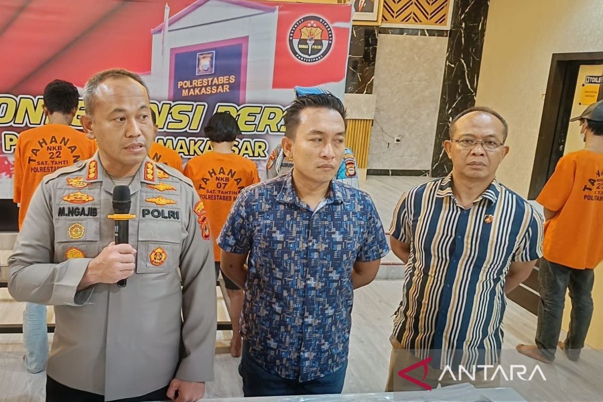 Empat pelaku pengeroyokan anggota Polri di Makassar dibekuk
