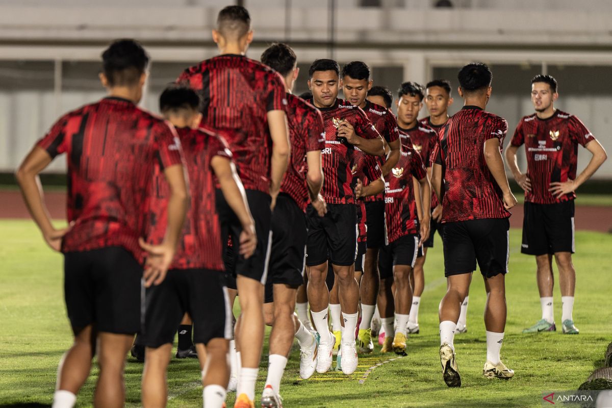 Timnas Indonesia latihan perdana jelang hadapi Vietnam