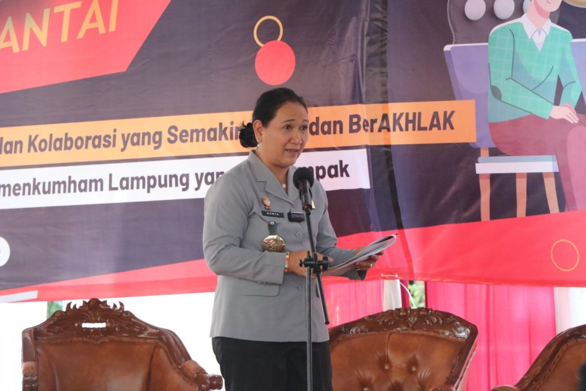 Kanwilkumham Lampung kenalkan tupoksi dan jalin kolaborasi melalui "Ngobras"