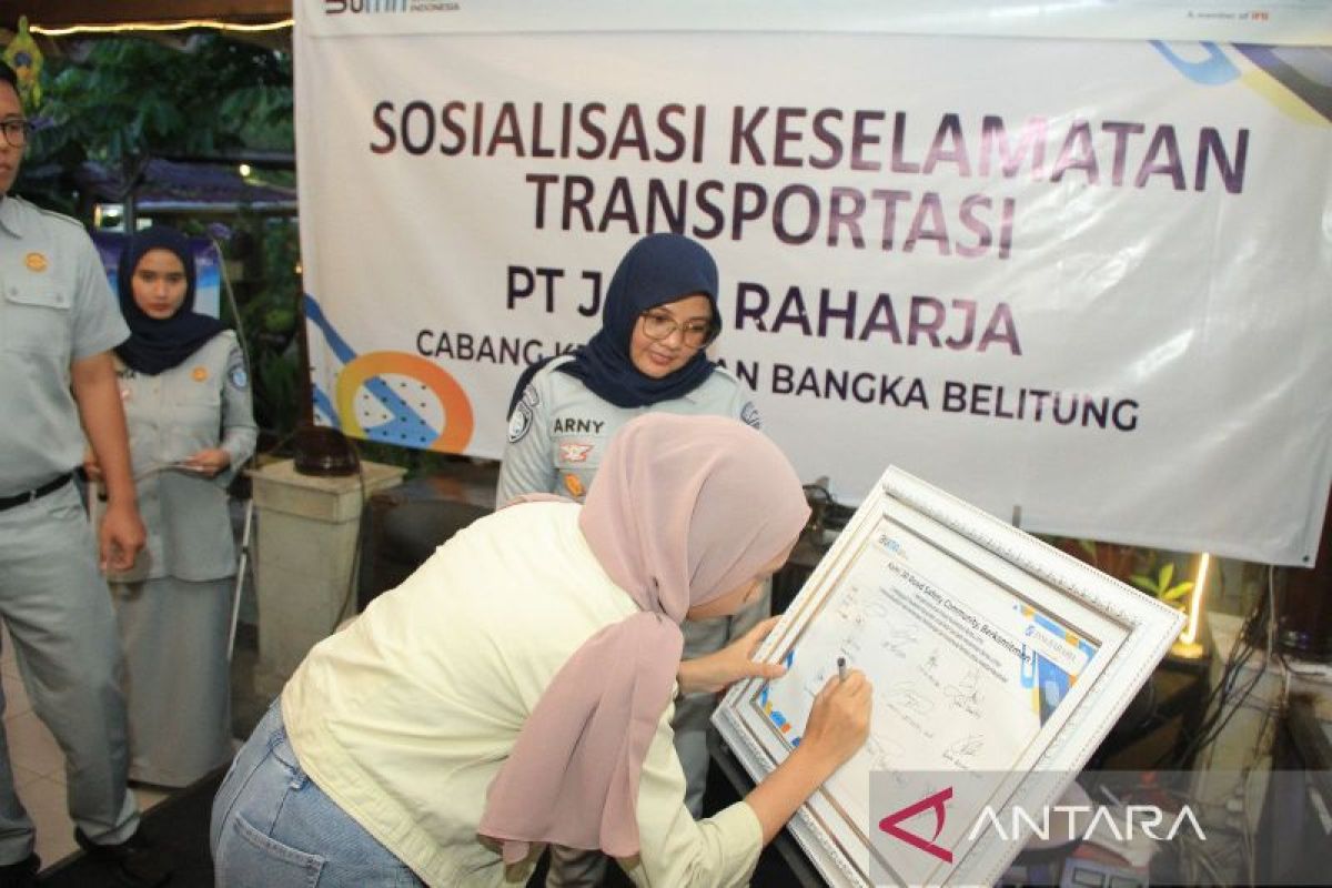 Jasa Raharja Babel sosialisasi keselamatan transportasi