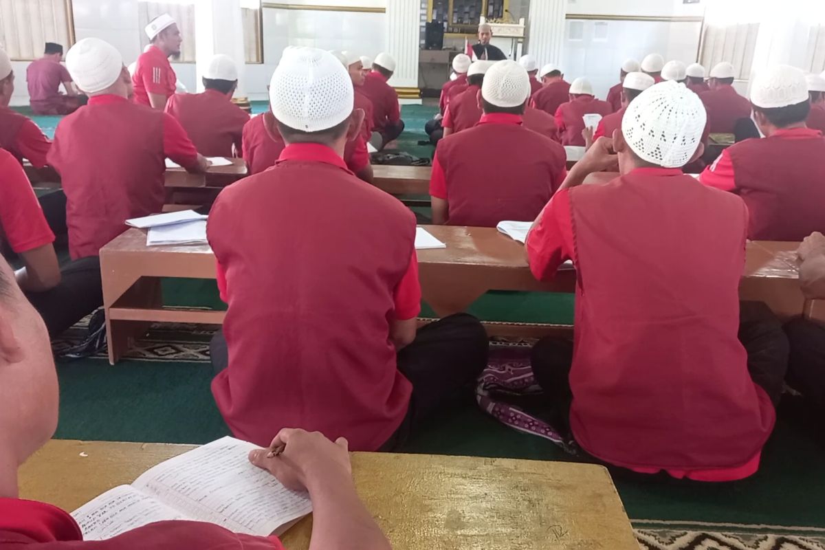 Napi Rutan Bandarlampung isi bulan Ramadhan dengan perdalam ilmu agama