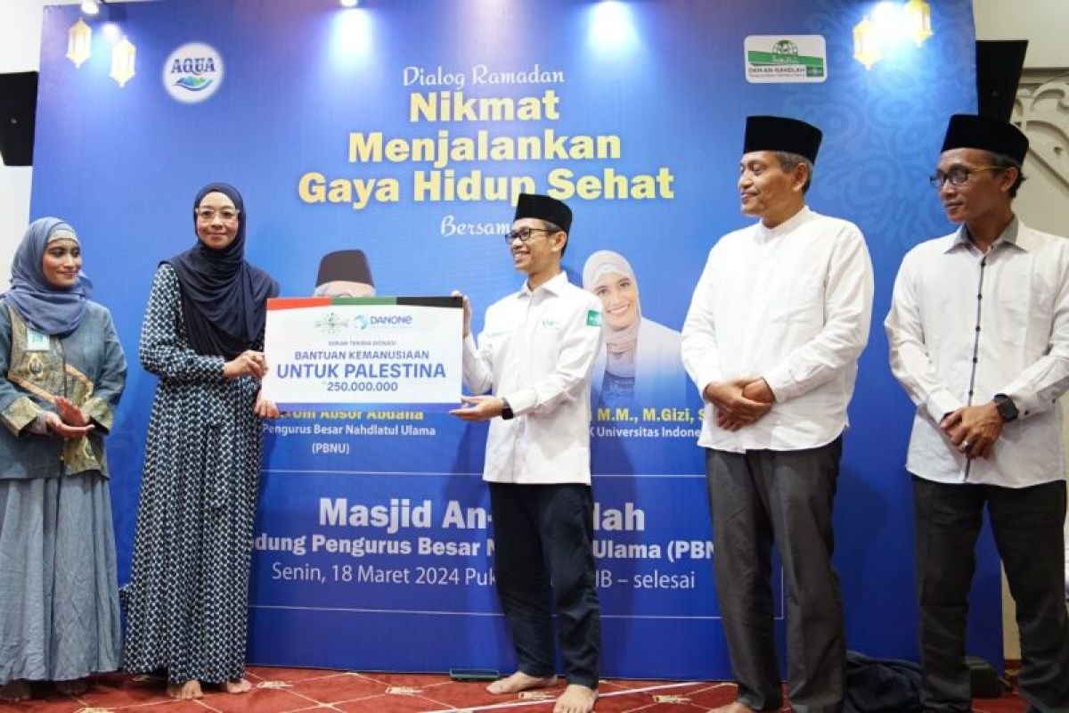 AQUA gandeng NU salurkan bantuan tunai bagi Palestina melalui LazisNU