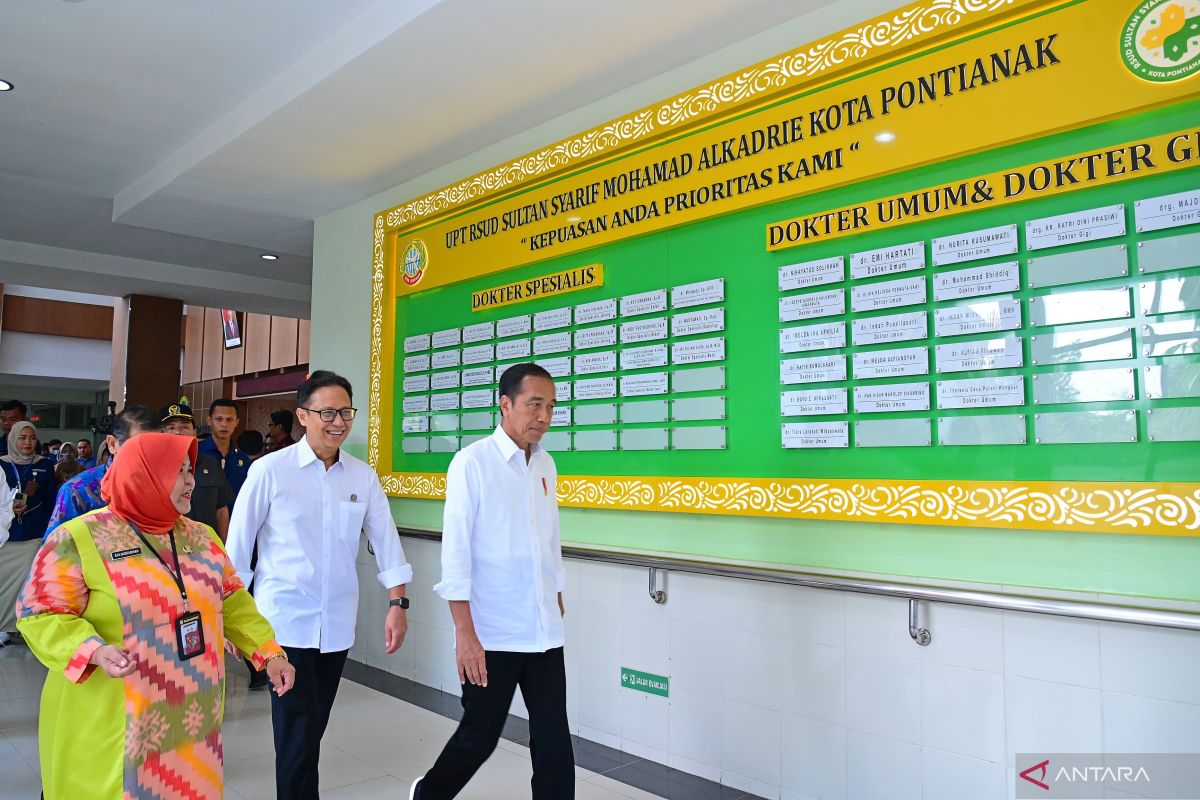 Jokowi apresiasi manajemen layanan kesehatan RSUD Pontianak cepat