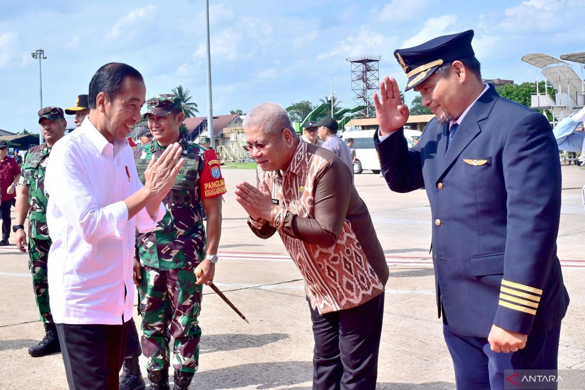 Presiden kembali ke Jakarta usai kunjungan kerja di Kalbar