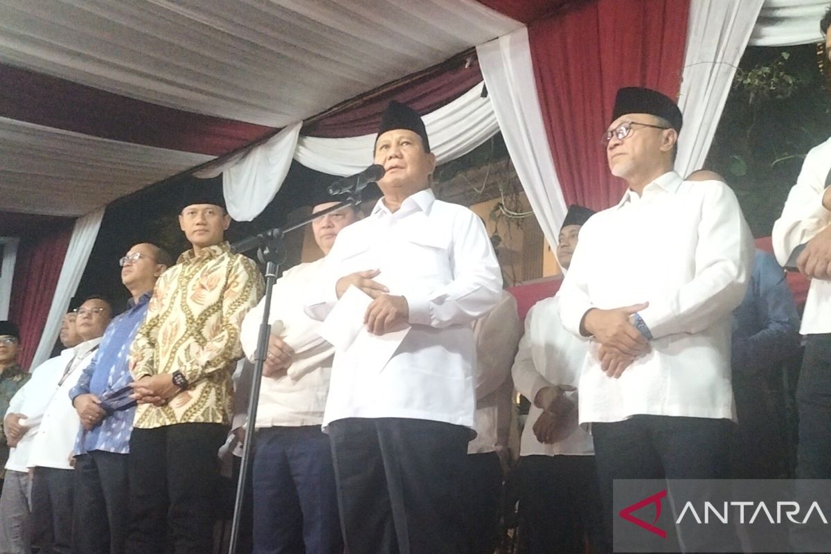 Resmi menangkan pemilu, Prabowo ucapkan terima kasih kepada KPU