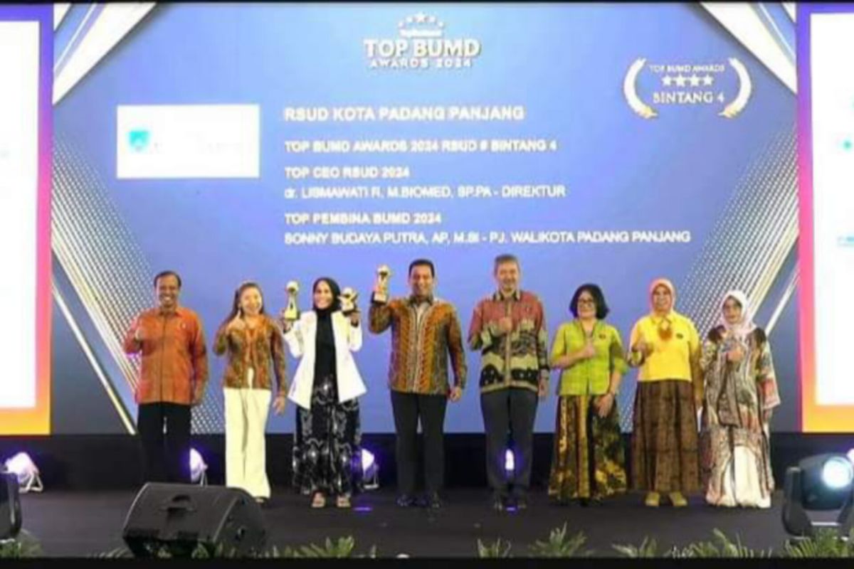 Kota Padang Panjang raih Top BUMD Award 2024