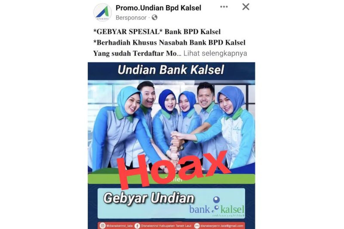 Bank Kalsel imbau masyarakat waspadai Iklan undian palsu