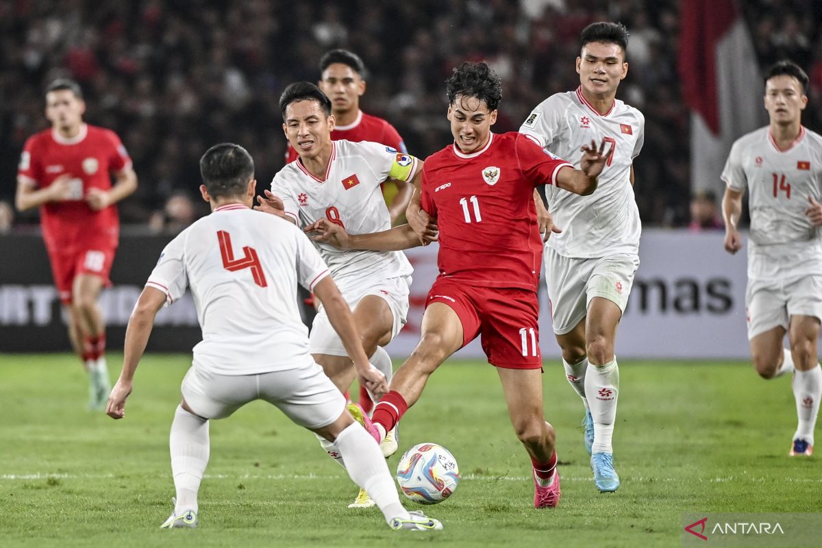 Klasemen Grup F: Indonesia naik ke peringkat dua usai tekuk Vietnam 1-0