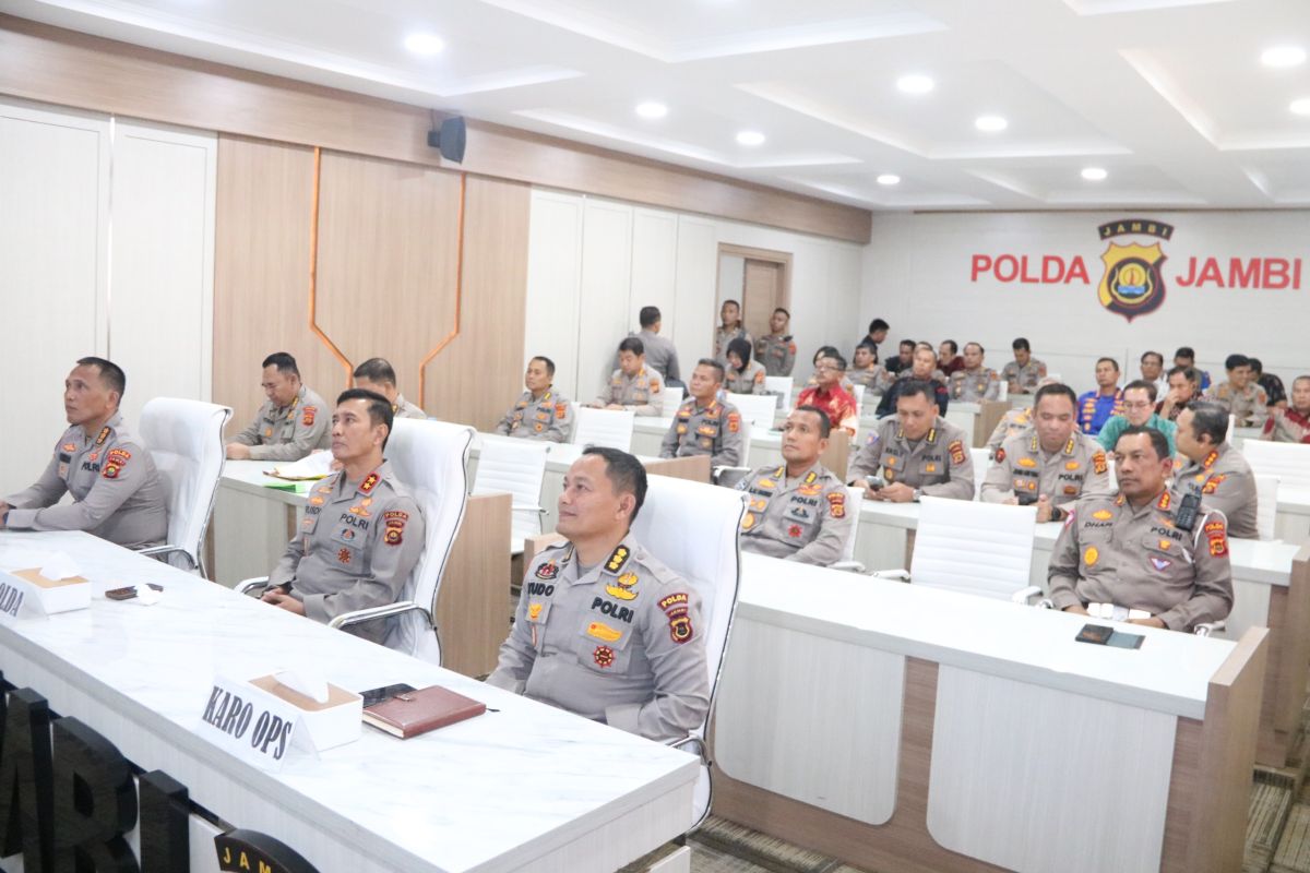 Kapolda Jambi ikuti Rakernis Gabungan Divisi Polri