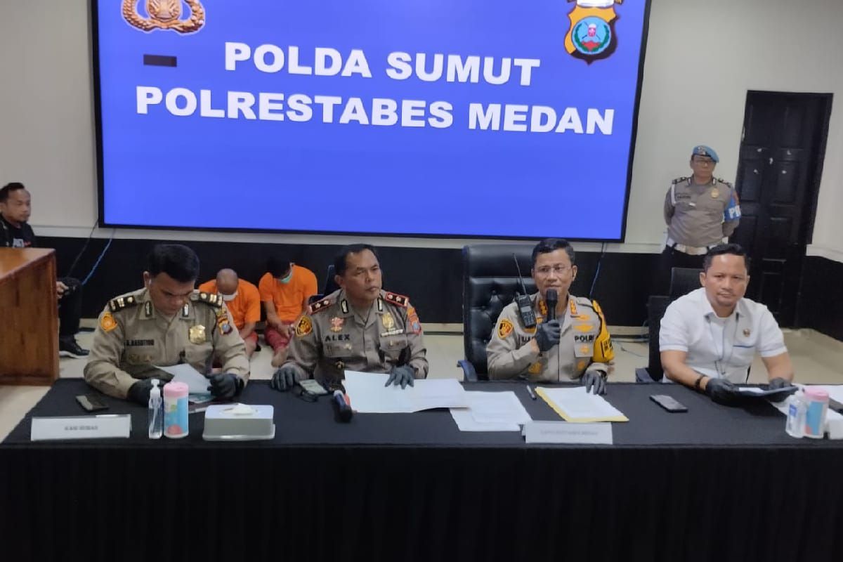 Polrestabes Medan tangkap pelaku pembunuh di Tanjung Gusta