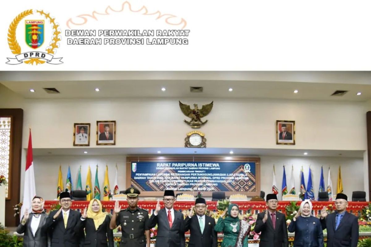 DPRD Lampung gelar pelantikan PAW Heriyanto Suud